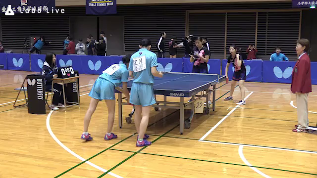 髙東 沙奈 望月 樹奈 筑波大学 対 真門 莉那 児玉 梨央 高知工科大学 H29 全日本大学総合卓球選手権大会 個人の部 1回戦 Labolive