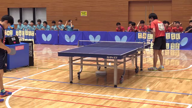 中央大学 宮本 幸典 対 埼玉工業大学 小田 康介 H29 関東学生卓球リーグ戦 秋季 Labolive