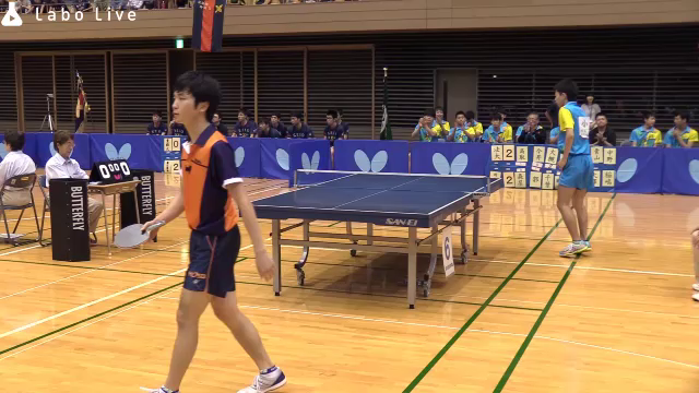 法政大学 矢野 雅大 対 埼玉工業大学 小田 康介 H29 関東学生卓球リーグ戦 秋季 Labolive