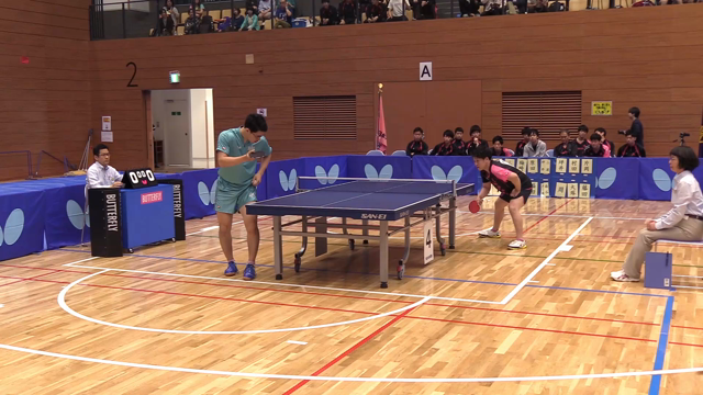 筑波大 対 日本大（梅崎 光明 対 春日 勝太） - 平成29年度春季 関東学生卓球リーグ戦 第2戦 男子  | LaboLive