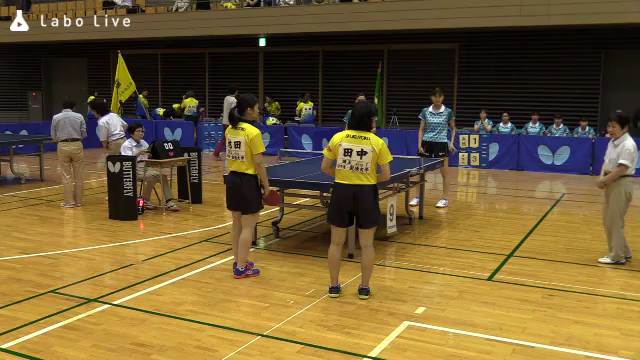 田中 咲子 池田 侑香里 淑徳大学 対 石川 梨良 杉本 恵 青山学院大学 平成30年度春季 関東学生卓球リーグ戦 女子２部 第５戦 Labolive