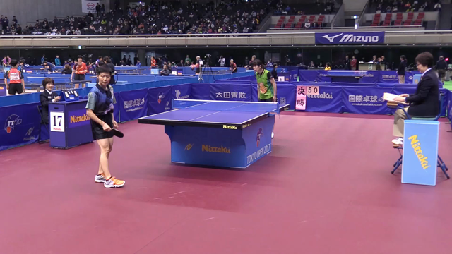 廣瀬 孝子 対 石 巍 - 第69回 東京卓球選手権大会 女子フィフティ 決勝 | LaboLive