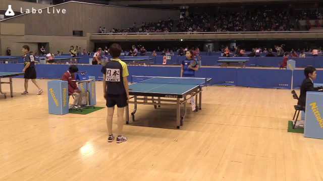 岡本 真奈 ｆａｍｉｌｙ 対 吉田 真奈美 大田区 第70回 東京卓球選手権大会 女子サーティ 2回戦 15 213 Labolive