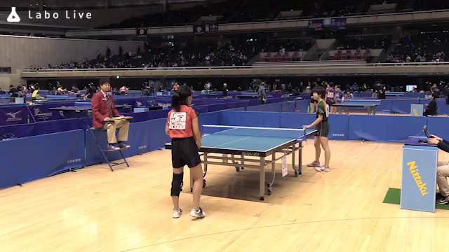 山下 りか (小瀬クラブ) 対 藤田 知子 (岸田クラブ) - 第70回 東京卓球選手権大会 女子カデット 1回戦  28-116 | LaboLive